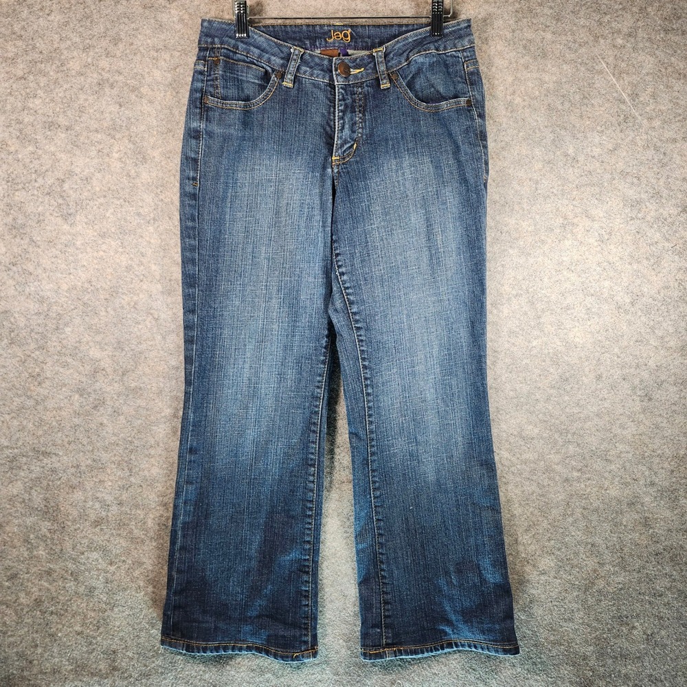 JAG Jeans Women's Size 10P Bootcut‎ Stretch Denim Blue Jeans JW9619